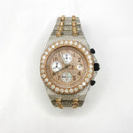Audemars Piguet Royal Oak Offshore Rose Gold Diamond Bezel Two Tone Iced Out