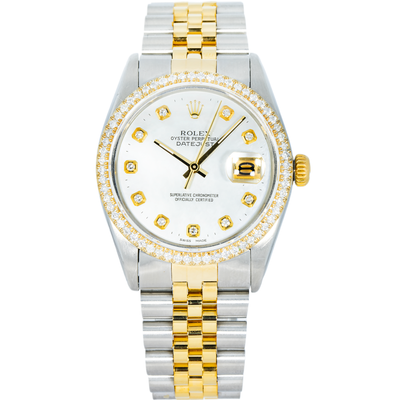 Rolex 36mm Datejust Mother of Pearl, Diamond Bezel