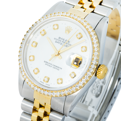 Rolex 36mm Datejust Mother of Pearl, Diamond Bezel