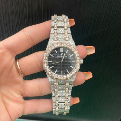 Audemars Piguet Royal Oak 34mm Iced Out Rose